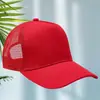 Gorra de malla de cinco paneles con protección solar y parasol de verano, logo personalizado al por mayor, gorra de béisbol de malla, transpirable, impresión, bordado, para hombres y mujeres