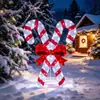 2.5D Arco Bastón de Caramelo Navidad Transfronterizo Más Vendido Patio Nieve Adorno Exterior Luz con Forma LED