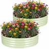 Macetero Metálico para Exteriores Transfronterizo, Maceta para Jardín de Balcón al Aire Libre, Bancal de Chapa Galvanizada, Caja Especial para Plantar Flores y Verduras