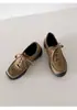 Zapatos Casuales de Suela Gruesa, Zapatos Deportivos, Zapatos de Vestir para Mujer, Nuevo Estilo Primavera 2026, Versátiles de Tacón Medio con Cordones, Cuero Genuino Transpirable, Zapatos Birkenstock
