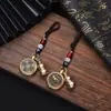 Doze Chaveiros do Zodíaco Giram para Atrair Riqueza e Tesouros Ornamentos de Mão Pingente de Carro Pingentes de Presente Atacado Ornamentos