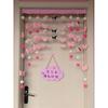 Cortina de Puerta de Dibujos Animados Corazón de Niña Kulomi Yugui Perro Nubes Creativa Cortina Decorativa para Puerta de Habitación Infantil Cortina Colgante Cortina Divisoria