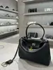 [Bienes de Alta Calidad Super A] Bolso de Mano Rodeo de Piel de Vaca Suave Gran Capacidad con Cierre para Hombro Cruzado Bolso Casual de Viaje