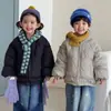 Abrigo de invierno acolchado de algodón para niños, forro polar, grueso, para niñas y niños, nuevo estilo otoño/invierno 2026, chaqueta acolchada para bebé