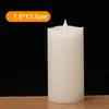 Vela Eletrônica Simulada de LED com Controle Remoto, Cera Real, para Festas de Aniversário, Banquetes e Decorações de Casamento