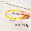 Pulsera de Hielo Picado, Anillo Unisex, Oro Arena Vietnamita, Pulsera de Latón de Alta Gama Imitación para Mujer, Joyería Duradera