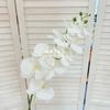 Set de Boda de Phalaenopsis Francesa de 9 Cabezas de Película Impresa en 3D Decoración para el Hogar Flor Artificial Arreglo Floral para Hotel Flor Transfronteriza