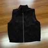 Yutang - Chaleco de Lino con Textura Estilo Old Money y Cuello Alto, Chaqueta Versátil con Cremallera Simple para Commuter, Nueva Colección Otoño/Invierno para Hombres y Mujeres