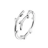 Anillo de cornamenta personalidad femenina un ciervo te tiene celebridad en línea diseño nicho ajustable coreano simple dedo índice anillo de cola abierta