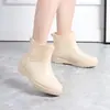 Novas Botas de Chuva Femininas de Cano Curto, Moda Primavera e Outono, Baixas, Casuais, com Forro de Lã, Antiderrapantes, para Trabalho, Impermeáveis, de Borracha
