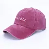 Gorra de béisbol bordada tridimensional transfronteriza gorra lavada y envejecida gorra bordada CHANCE gorra para el sol mayoreo