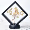 Marco de fotos de árbol de grava de cristal natural hecho a mano decoración de oficina árbol de cristal decoración del hogar suministro al por mayor de fábrica
