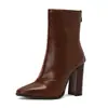 Nuevas botas de caballero de caña corta con combinación de colores europea y americana, botas de tacón alto grueso 40-50 talla grande, deseo botas de comercio exterior de Amazon