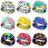 Moda Retro Europea y Americana Estampada Viaje Fiesta Absorbente de Sudor Transpirable Yoga Correr Fitness Deportes Diadema Cinta para la Cabeza