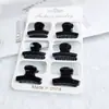 3. Pinza pequeña para el pelo de mujer de 5 cm, pasador de plástico, pinza de mano negra extraña, pinza de garra, pinza para flequillo, pelo suelto, accesorios para el pelo