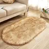 Alfombra Creativa para el Hogar Transfronteriza de Lana Sintética, Tapete de Piso para Sala de Estar, Sofá, Calentador de Pies, Tapete Antideslizante para Dormitorio, Estilo Americano