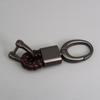 Llavero para coche cuerda de cuero tejida a mano llavero para hombre aleación de zinc con letras llavero creativo cuerda para llaves