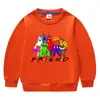 Suéter de cuello redondo de manga larga para niños y niñas, ropa de estilo coreano con dibujos animados de primavera y otoño de 2023, de algodón, para bebés, pequeños y medianos.
