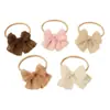 Estilo Tweed Encaje Retro Diadema para el Cabello Infantil Lazo de Tela Accesorios para el Cabello de Bebé Fontanela Diadema Versátil para Bebé