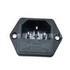Enchufe de Corriente AC Ac-03 con Orejas Negro Pin de Cobre Puro Enchufe Accesorios para Electrodomésticos Db Interfaz de Alimentación