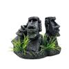 Decorações de aquário, enfeites para répteis, estátuas de pedra da Ilha de Páscoa, artesanato de paisagismo em resina, conjunto de figuras romanas antigas