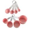 Conjunto de Colheres e Copos Medidores de Aço Inoxidável com Cabo, Grau Alimentício, para Fronteira, com Copos Medidores Graduados, Ferramentas de Confeitaria Fáceis de Limpar