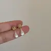 Aretes de Metal Tejido Cepillado Forma de Gota de Agua para Mujer, Diseño Único, Elegantes, Exquisitos, Versátiles