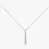 Colgante de moissanita de una palabra en plata de ley 925 con diamante de moissanita de 1 quilate, cadena de clavícula para mujer, suministro transfronterizo.