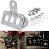 Acessórios para motocicletas, suporte de placa de luz traseira de direção lateral de ferro, galvanizado, moldura de placa de motocicleta modificada retrô