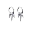 Amazon Transfronterizo Pendientes de Acero Inoxidable Pendientes de Cono Puntiagudo Pendientes Clásicos de Bobina Colgante Pendientes de Lujo Ligero de Gama Alta