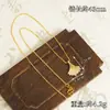 Collar y Anillo de Hoja de Ginkgo Chapados en Oro de 18 Quilates Transfronterizos Japoneses, Coreanos, Europeos y Americanos, Elegante y Sencillo, Joyería de Lujo Ligero de Gama Alta