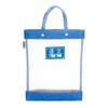 Bolsa tutorial portátil bolsa de classificação de assunto para estudantes bolsa de livro de grande capacidade botão de pressão bolsa de maquiagem impressão de saco de arquivo transparente
