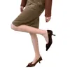 Zapatos de tacón de aguja para mujer, estilo coreano, otoño 2026, nueva moda, punta fina, elegantes, escotados, tacones altos