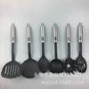 Suministro Directo de Fábrica JH-29 mango de acero inoxidable traje de cubiertos de nailon juego de 7 piezas cocina cuchara para cocinar espátula kit