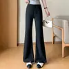 Calça Flare Feminina Plus Size 100kg Nova Verão Fina Cintura Alta Emagrecimento Secagem Rápida Proteção Solar Calça Esportiva