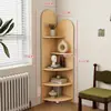 Estantería de almacenamiento de suelo para rincón, estante de almacenamiento para esquina de sala de estar, estantería triangular, mueble de esquina para dormitorio, mueble de esquina de pared multicapa