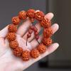 Nepal Pulseira Bodhi de Cinco Pétalas Donkey Kong Masculina e Feminina Semente Original Semente Máquina Escova Nogueira Jogo Cultural Contas de Buda Pulseira