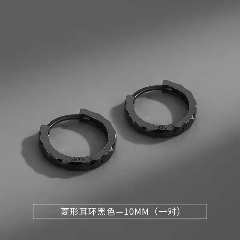 SKU_04_波浪耳环小号黑色一对