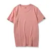 Camiseta de Algodão Gola Redonda Porcelana Gelo Manga Curta Camisa Publicitária Camiseta Personalizada Solta Tamanho Grande Manga Meia Manga Camisa Lisa Macacão Verão Estampado logo