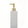Botella vacía de vidrio opaco con botón de presión cuadrado, 350 ml para champú, gel de ducha, loción, botella de empaque, adecuada para diversas ocasiones como uso doméstico, viajes, fitness, etc., integrándose fácilmente en varios entornos