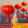 Série Vermelha Lanterna Pequena Acrílico Eletrônica LED Lanterna Exterior à Prova d'Água Plástico PVC Decoração Festival da Primavera Chinesa