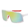Óculos de Ciclismo Fashionáveis de Peça Única Novo Estilo, Óculos de Sol com Armação Grande, Lentes de Mercúrio, Óculos para Exterior, Protetor Solar e Óculos à Prova de Vento para Montanhismo e Ciclismo