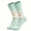 Nuevos calcetines de media pantorrilla para mujer de Amazon, calcetines de algodón con frutas y animales, calcetines de moda, lindos y únicos de dibujos animados transfronterizos en stock, calcetines de moda
