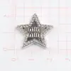 Accesorios para joyería de estrella de cinco puntas miniatura incrustados de diamantes de ABS DIY pegamento de crema pasador hecho a mano materiales decorativos para zapatos peludos