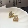 Pendientes de Botón con Circonita de Diamante Completo Estilo Socialité Exquisitos y Elegantes para Mujer, Pendientes de Aguja Plateada