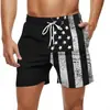 Nuevos Shorts de Verano para Hombre Transfronterizos con Bandera 3D, Casual con Cordón para Exteriores y Playa, Venta Caliente Transfronteriza 2024