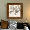 Ping An Guo Estilo Francés Medio Boceto a Línea Pintura Decorativa Cubo para Entrada Gabinete Sentido Avanzado Maillard Dormitorio Pintura Colgante