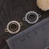 Amazon Moda accesorios de punto metálico con diamantes círculo gota aceite pulsera joyería accesorios diy pulsera collar al por mayor