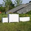 Frete grátis Caixa de flores retangular de PVC para pátio e varanda, vaso para plantio de vegetais, caixa de flores externa, vaso de flores para cerca