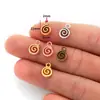 Acessórios de joias DIY em liga padrão espiral anel de mosquito pingente pulseira criativa colar pingente decorativo B206